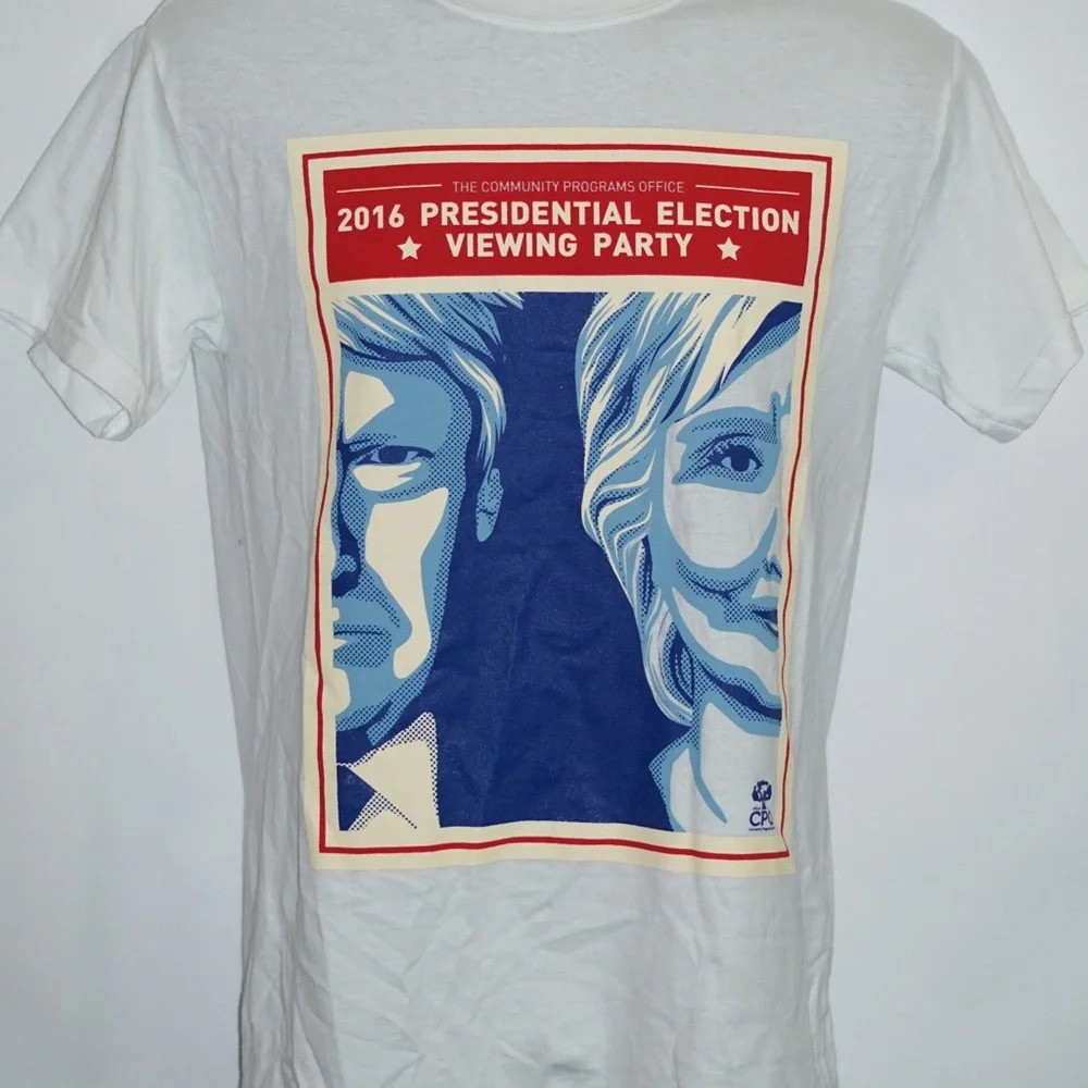 Donald Trump V Hilary Clinton 2016 Presidential Election Viewing Party T Shirt S - Picture 3 of 8